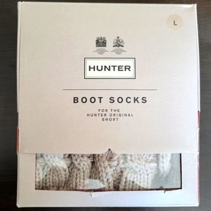 NWT NIB Hunter Grey Cable Knit Short Boot Socks